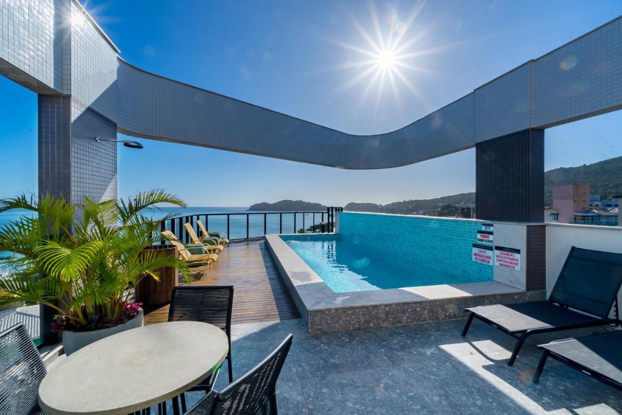 Confortavel Loft Com Vista Para O Mar - Condominio Com Piscina Bombinhas Eksteriør bilde