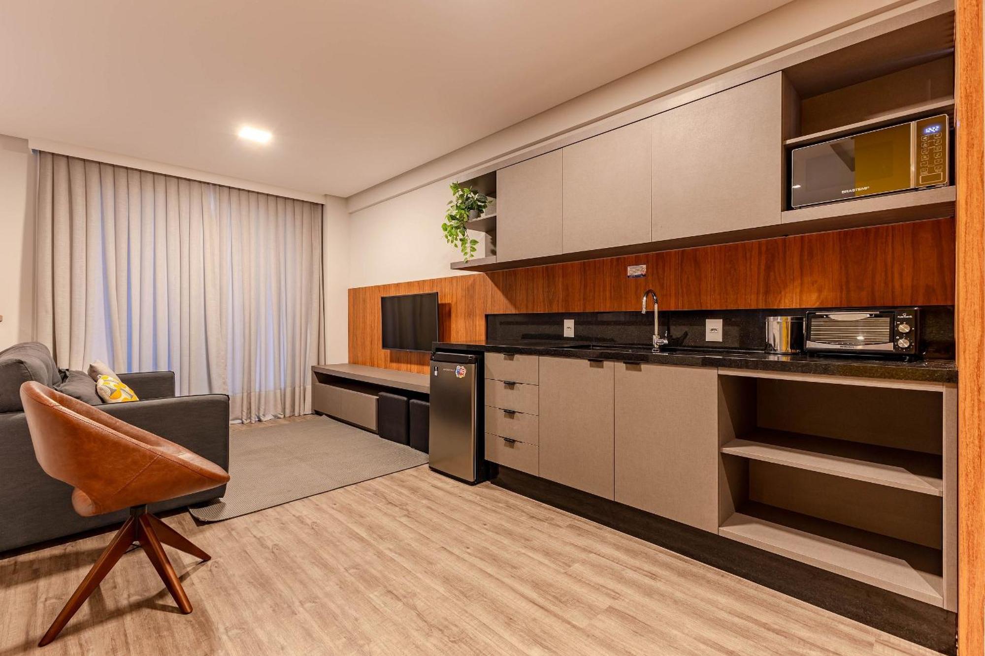 Confortavel Loft Com Vista Para O Mar - Condominio Com Piscina Bombinhas Eksteriør bilde